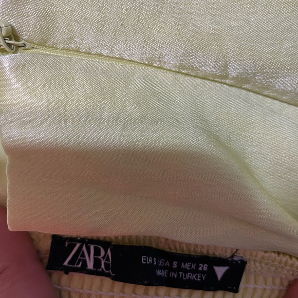 Zara Satin Effect Bustier Top Size S 💛 - Picture 7 of 7
